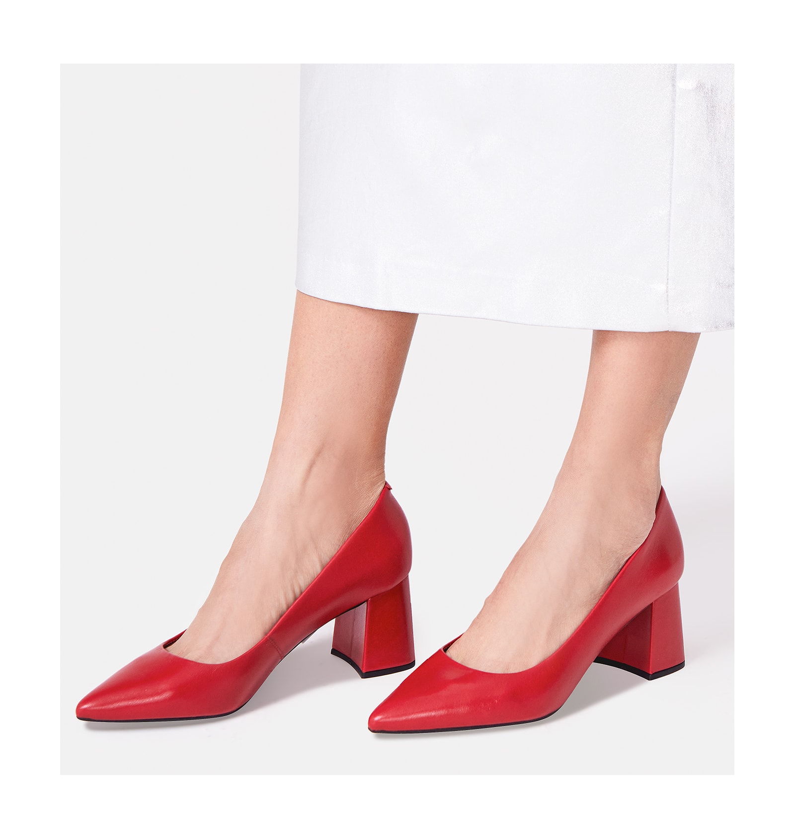 Scarpin Classic Couro Vermelha