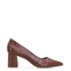 Scarpin Classic Croco Marrom Escuro - imagem 2