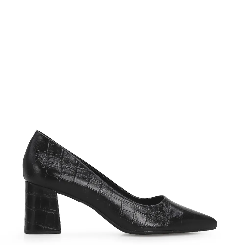 Scarpin Classic Croco Preto - imagem 3