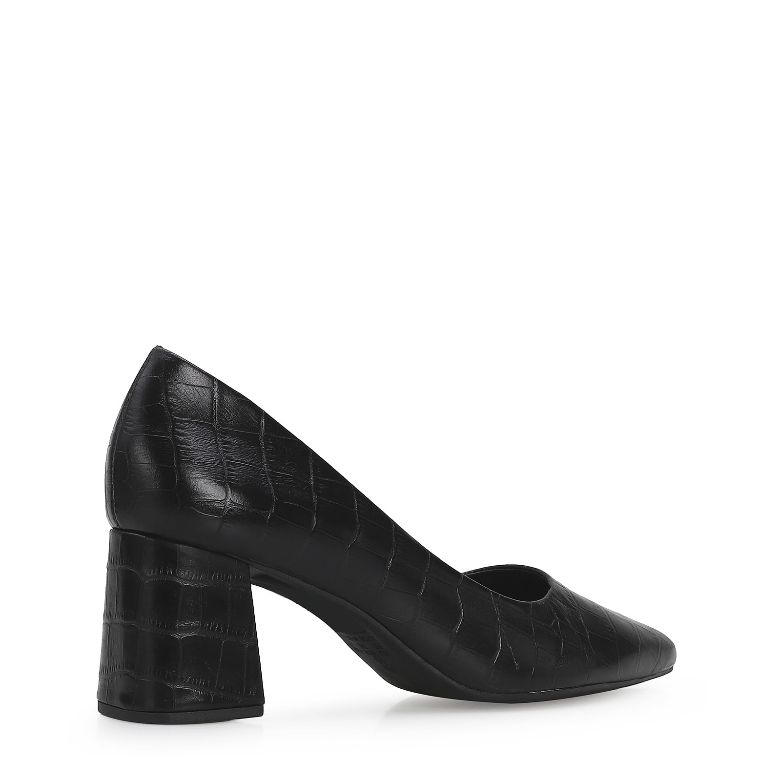 Scarpin Classic Croco Preto