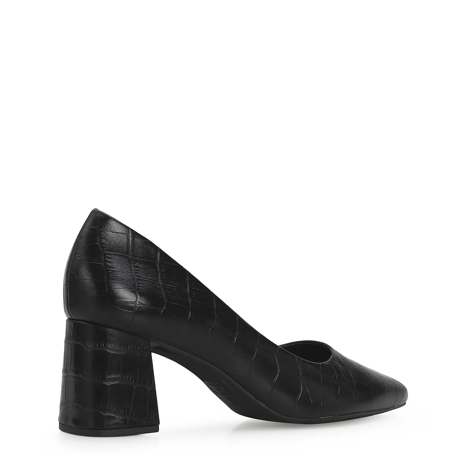 Scarpin Classic Croco Preto