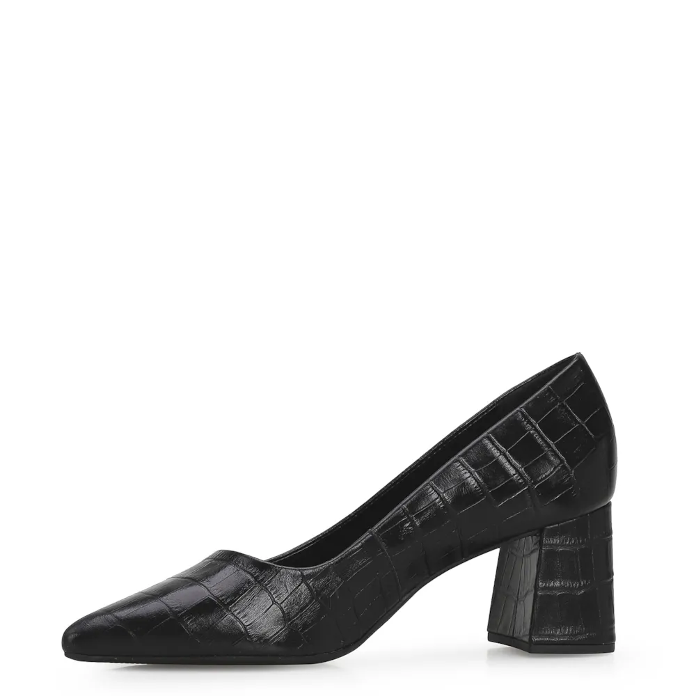 Scarpin Classic Croco Preto - imagem 5