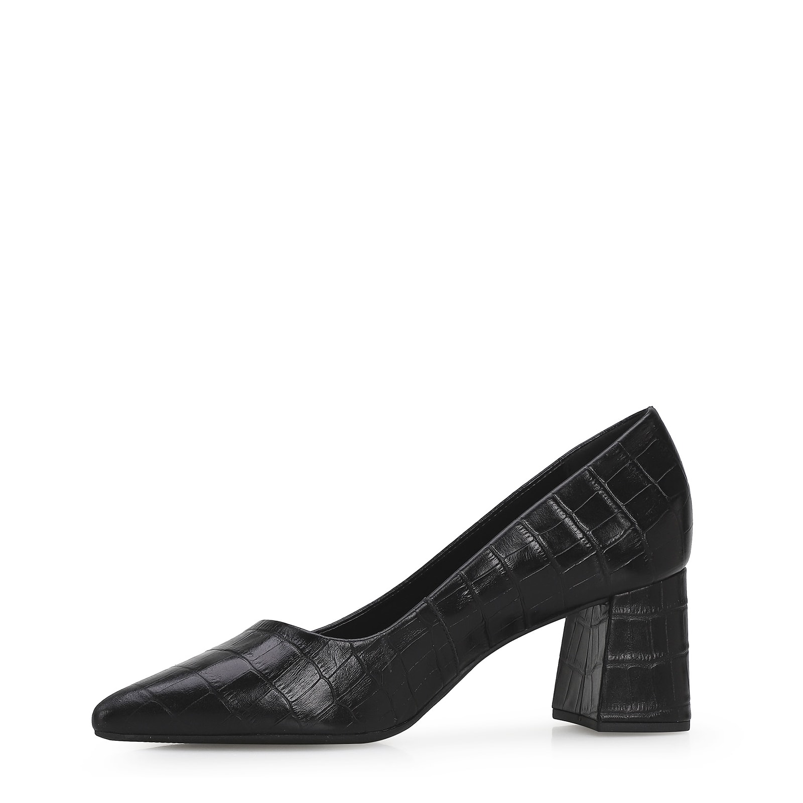 Scarpin Classic Croco Preto