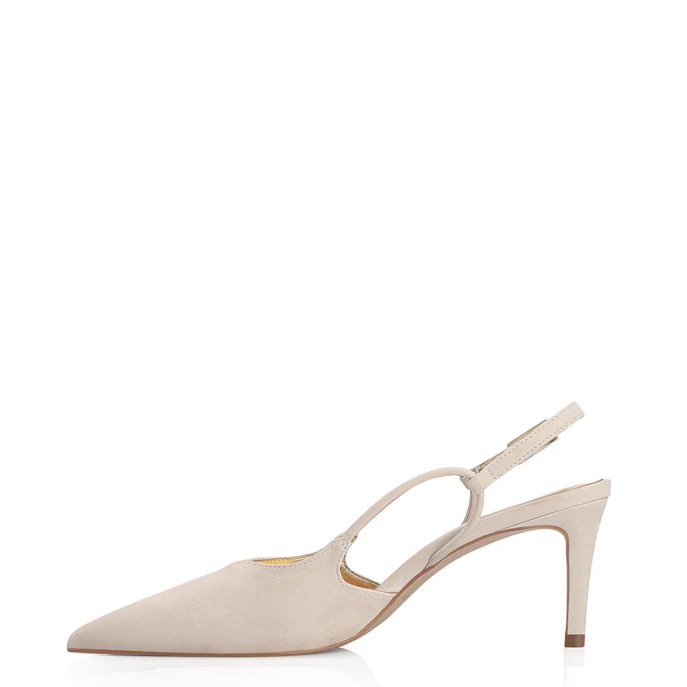 Scarpin Corello x Vitor Zerbinato Couro Nobuck Off White - imagem 4