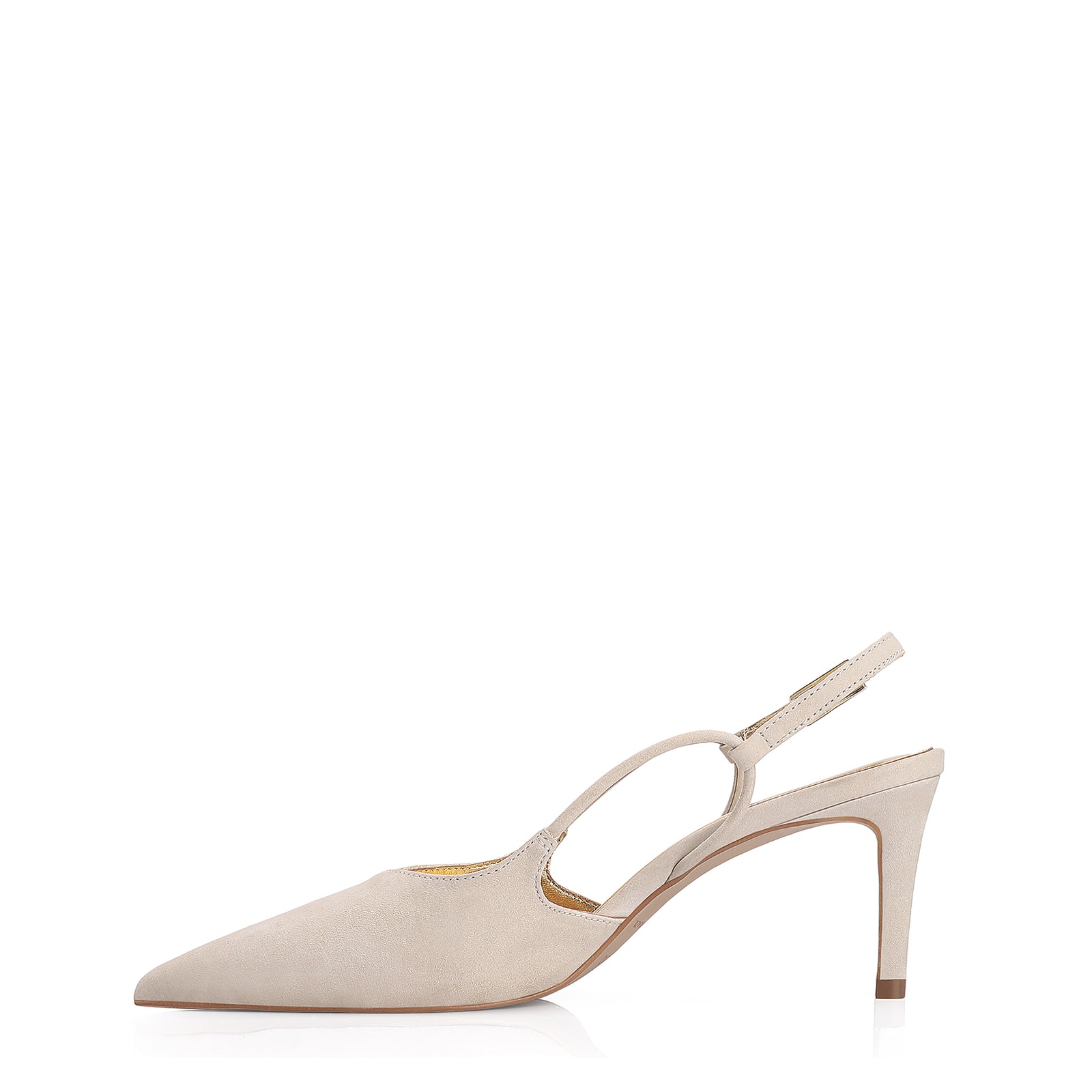 Scarpin Corello x Vitor Zerbinato Couro Nobuck Off White