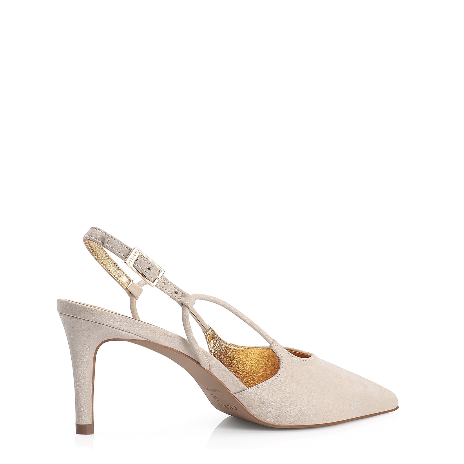 Scarpin Corello x Vitor Zerbinato Couro Nobuck Off White