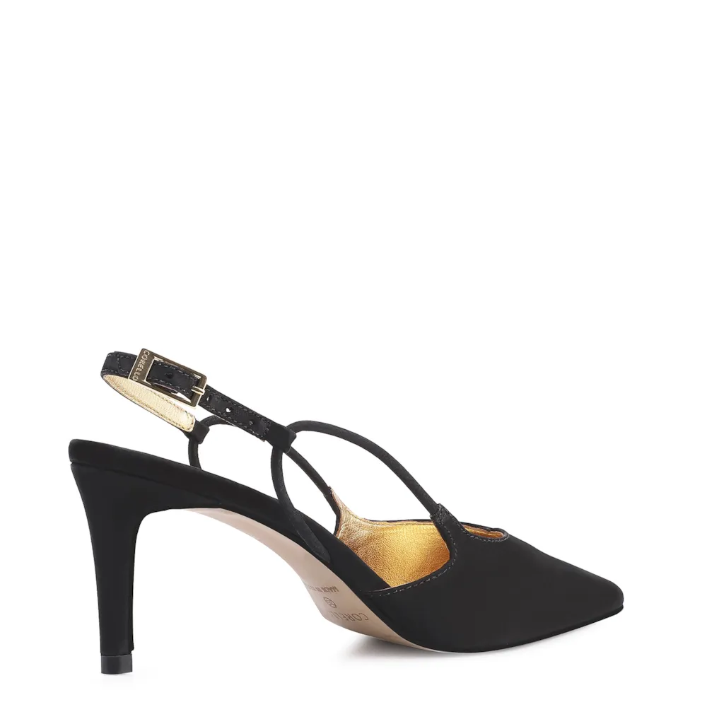 Scarpin Corello x Vitor Zerbinato Couro Nobuck Preto - imagem 3