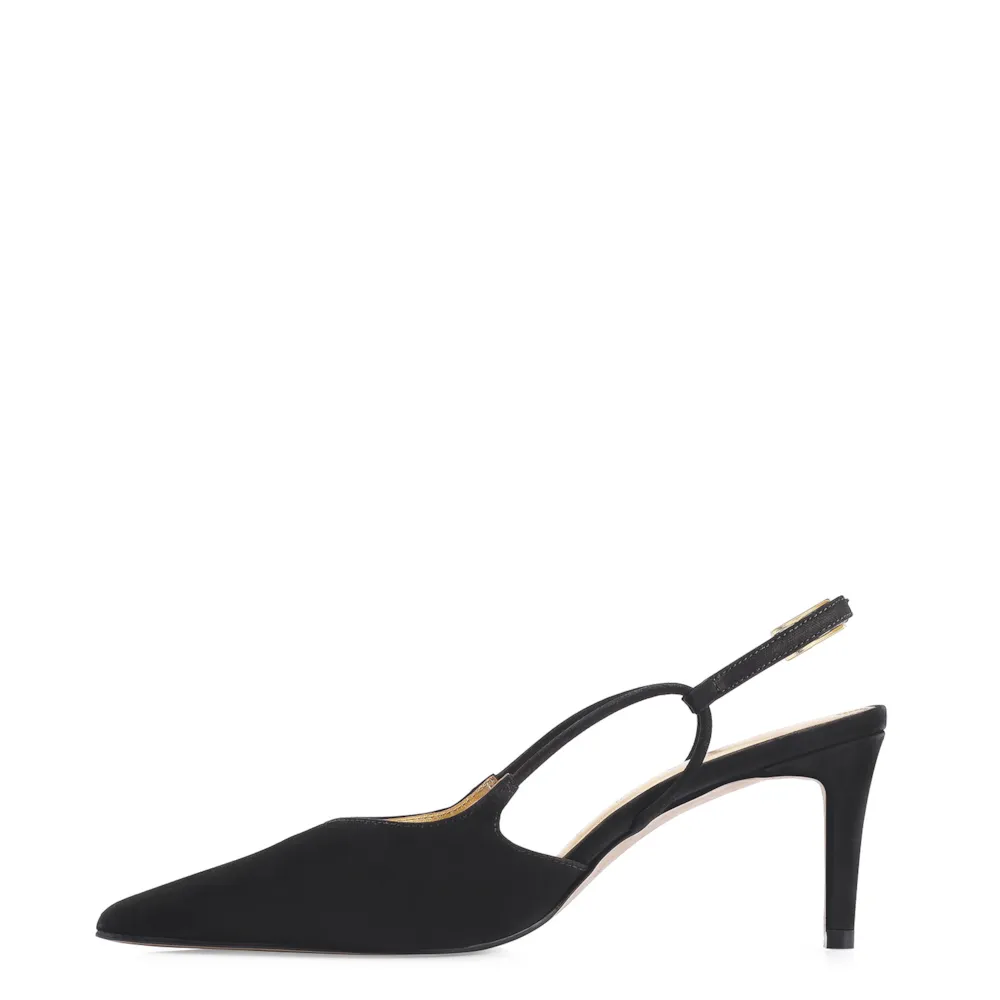 Scarpin Corello x Vitor Zerbinato Couro Nobuck Preto - imagem 4