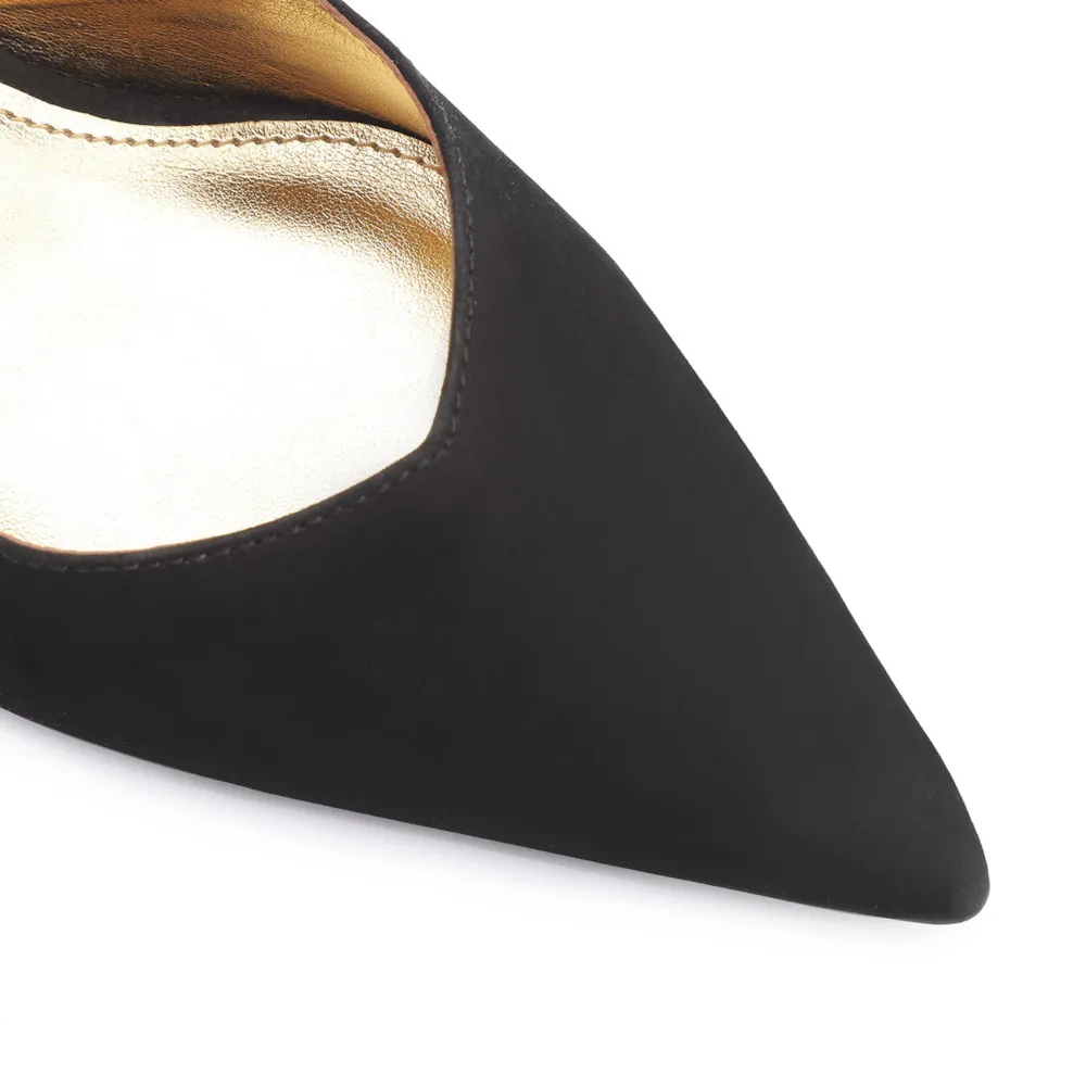 Scarpin Corello x Vitor Zerbinato Couro Nobuck Preto - imagem 6