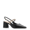Scarpin Correntes Couro Preto - imagem 1