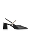 Scarpin Correntes Couro Preto - imagem 2