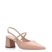Scarpin Correntes Couro Rosa - imagem 1