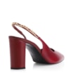 Scarpin Correntes Couro Vermelho Cereja - imagem 3
