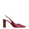 Scarpin Correntes Couro Vermelho Cereja - imagem 2