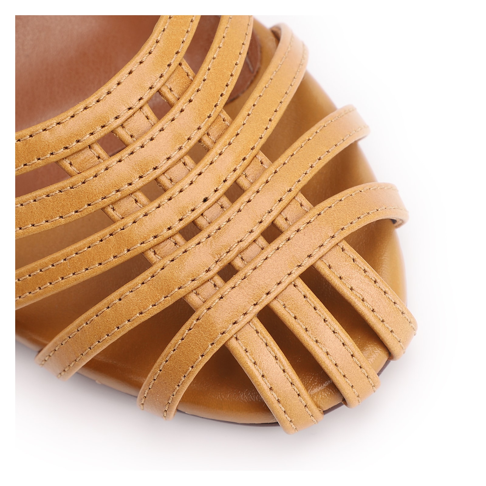 Scarpin Couro Amarelo