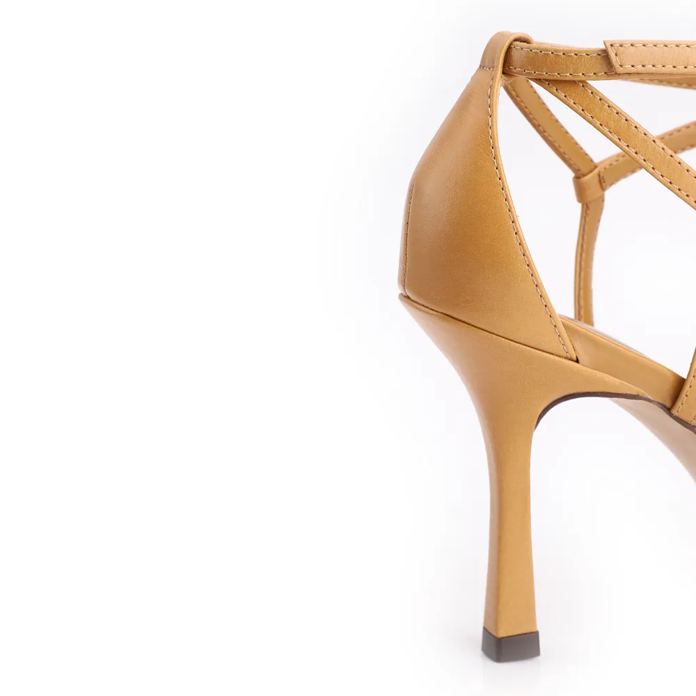 Scarpin Couro Amarelo - imagem 7