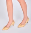 Scarpin Couro Amarelo - imagem 2