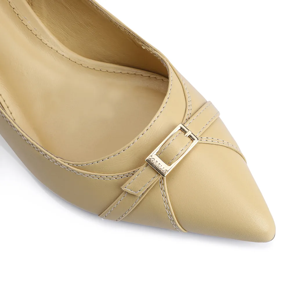 Scarpin Couro Amarelo - imagem 7