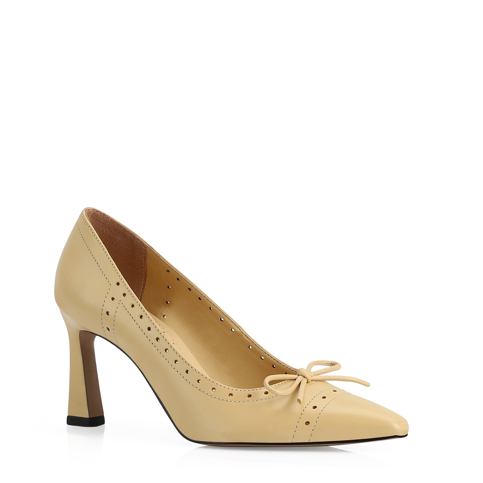 Scarpin Couro Amarelo
