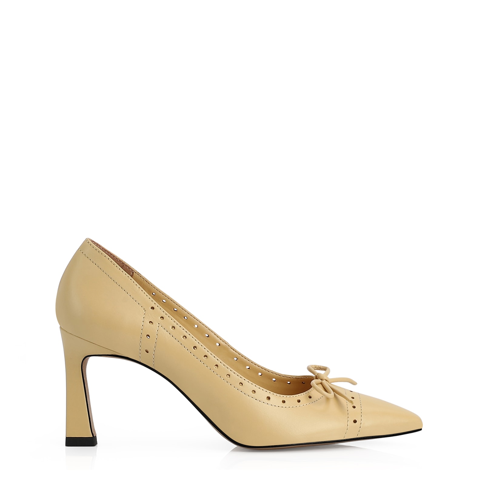 Scarpin Couro Amarelo