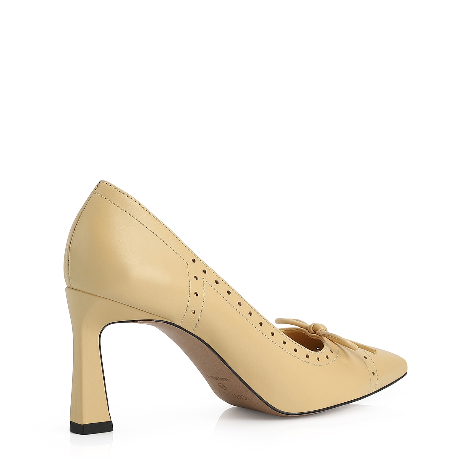 Scarpin Couro Amarelo