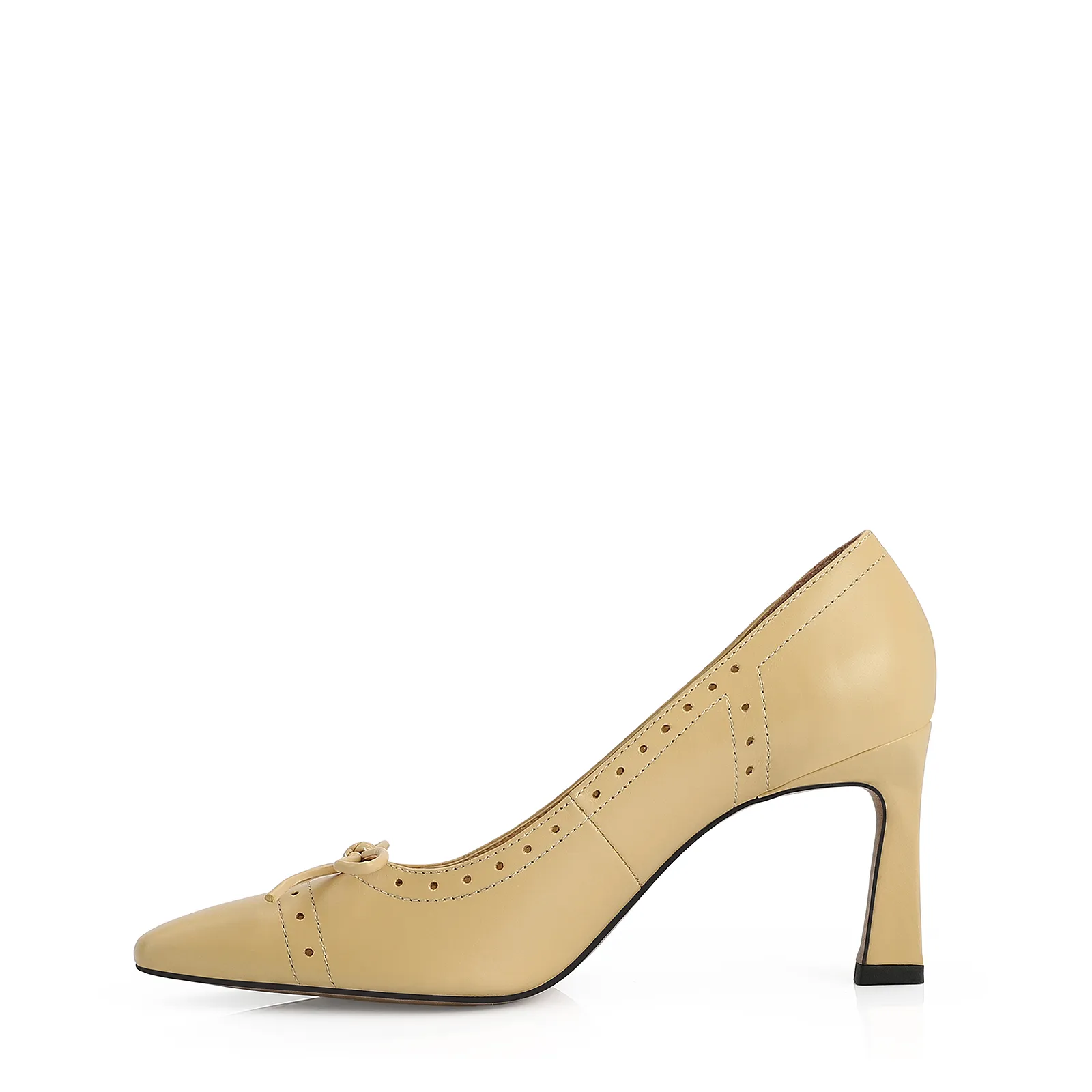 Scarpin Couro Amarelo