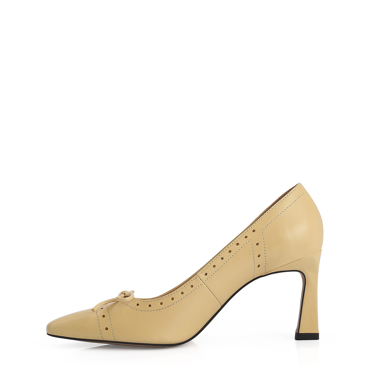 Scarpin Couro Amarelo