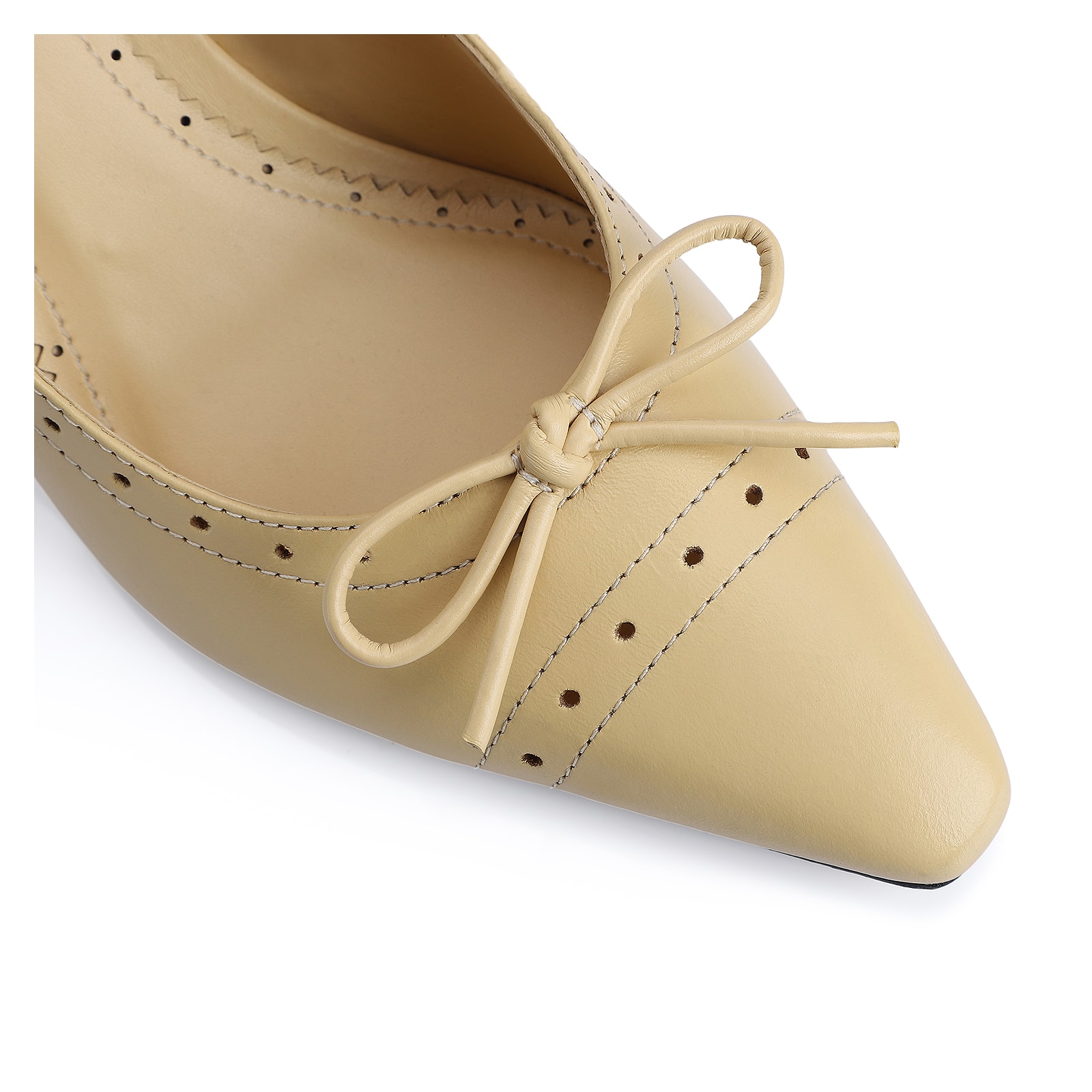 Scarpin Couro Amarelo