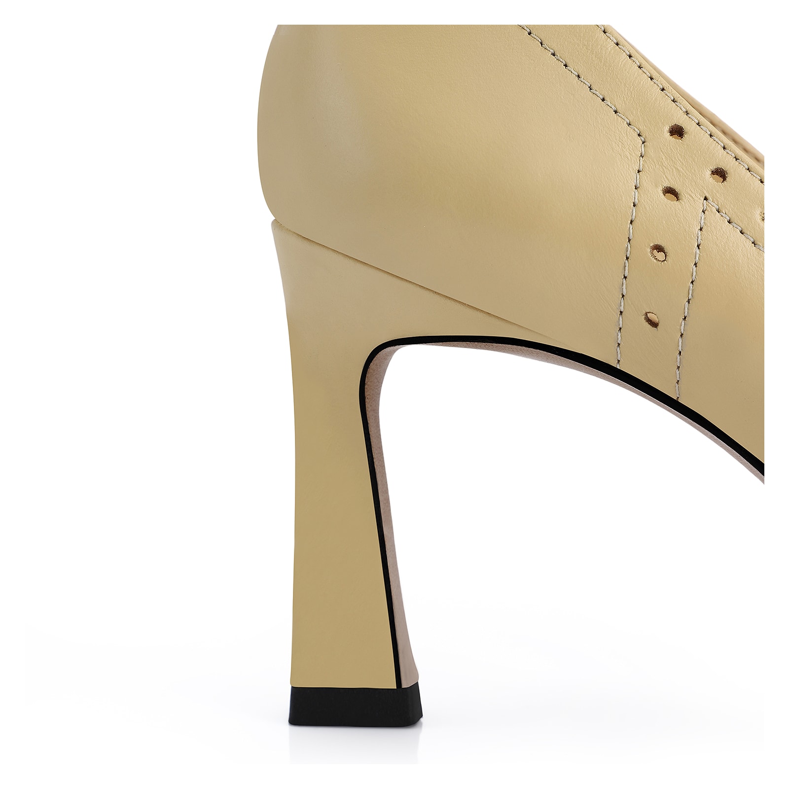 Scarpin Couro Amarelo