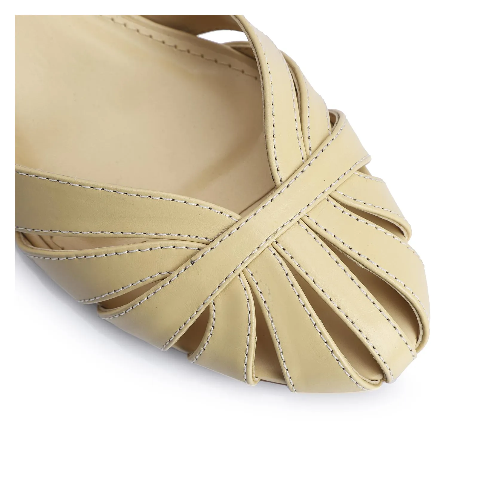 Scarpin Couro Amarelo