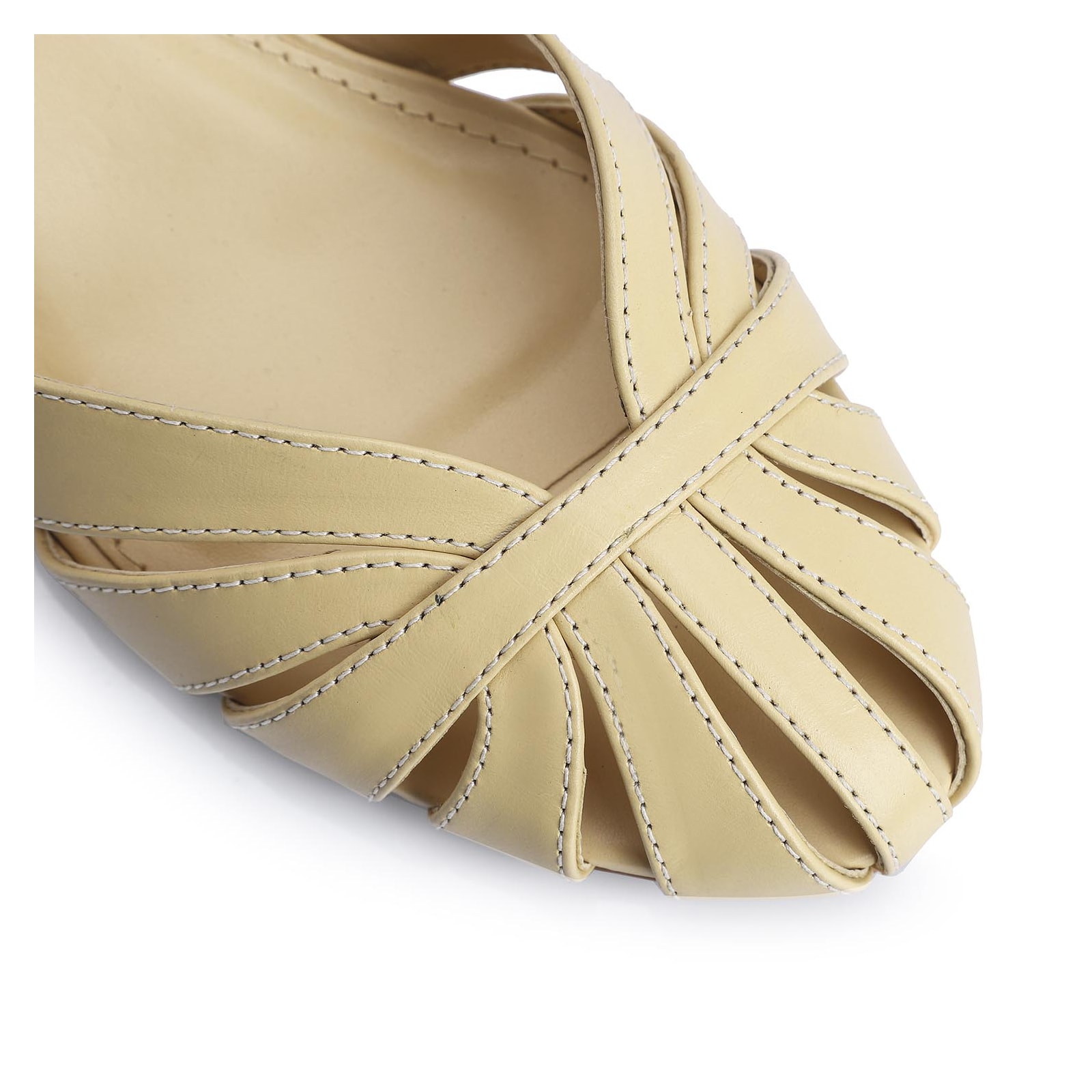 Scarpin Couro Amarelo