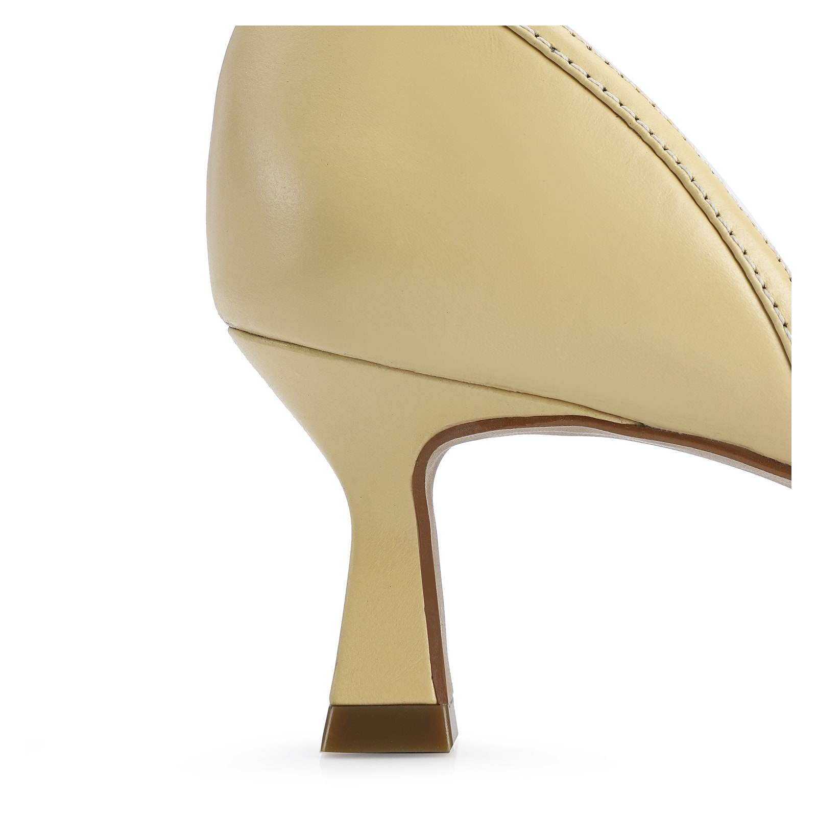Scarpin Couro Amarelo