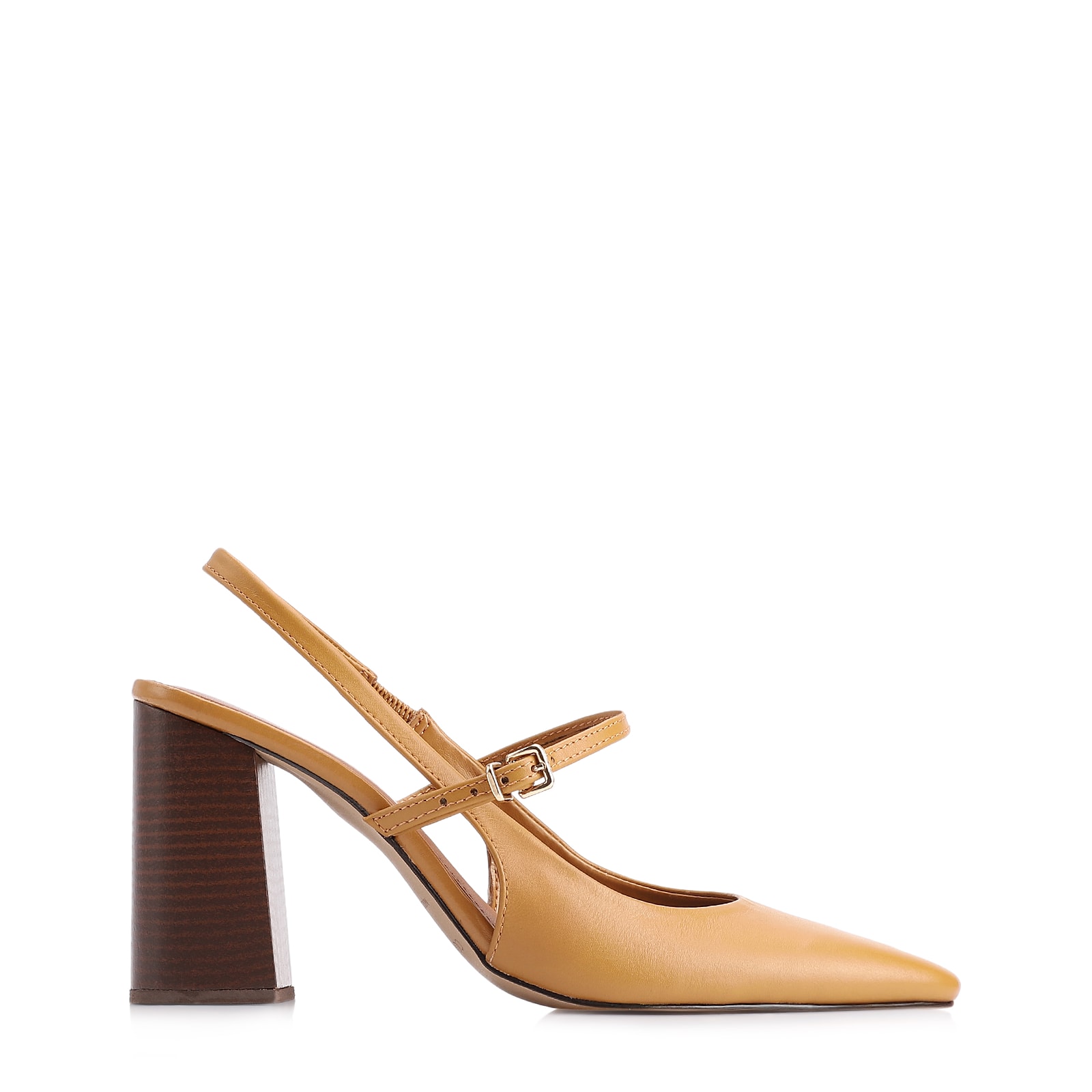 Scarpin Couro Amarelo
