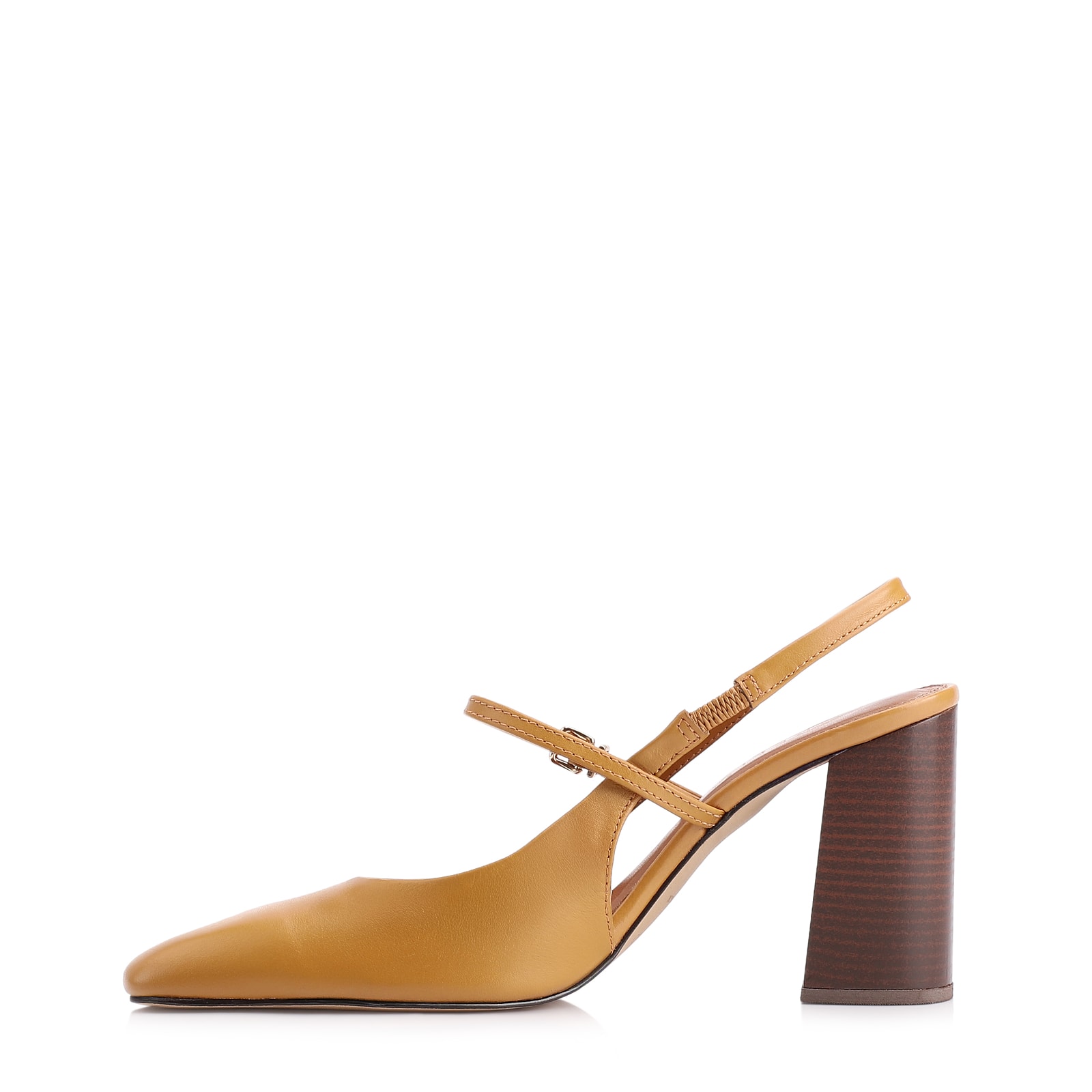 Scarpin Couro Amarelo