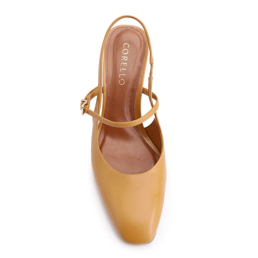 Scarpin Couro Amarelo - imagem 6