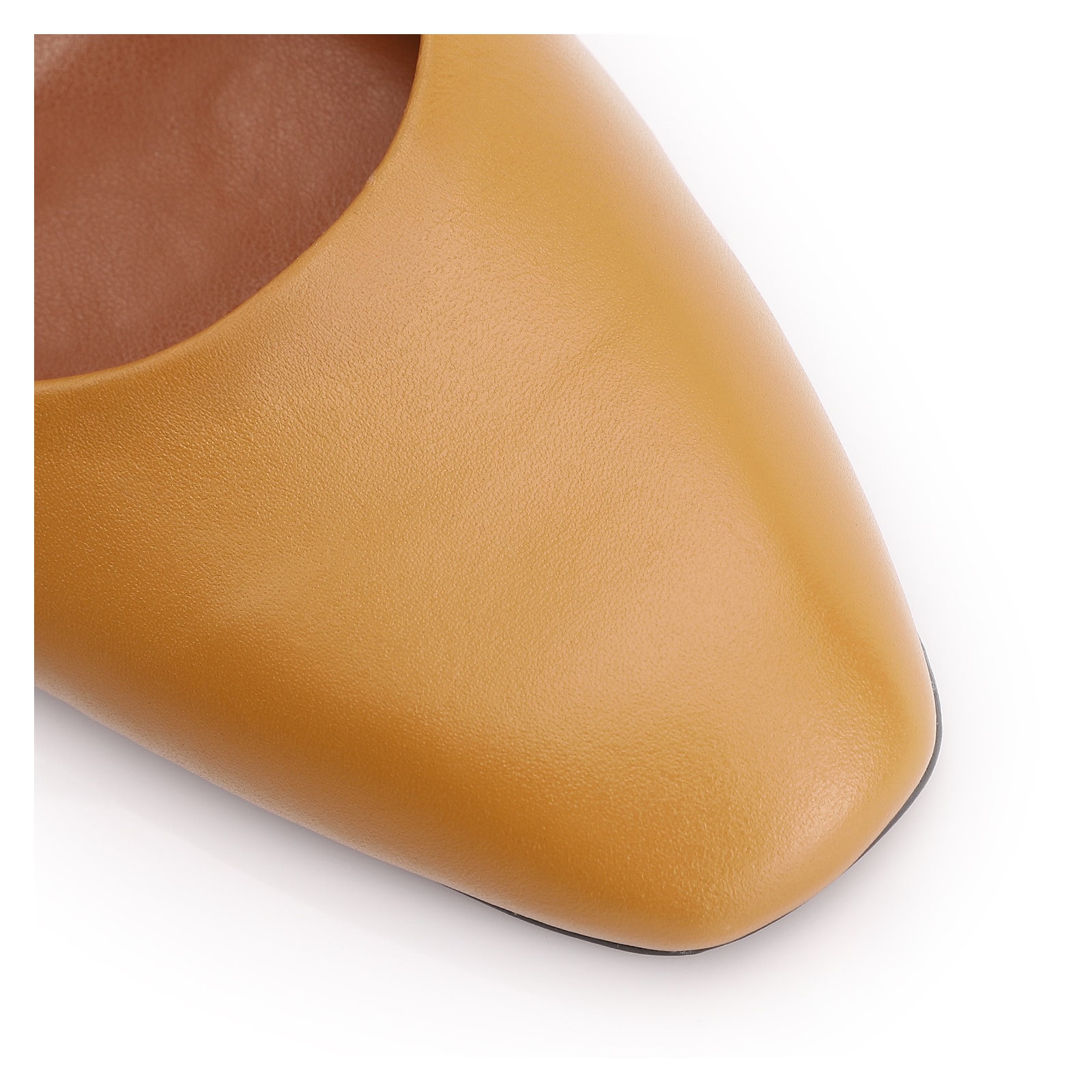 Scarpin Couro Amarelo
