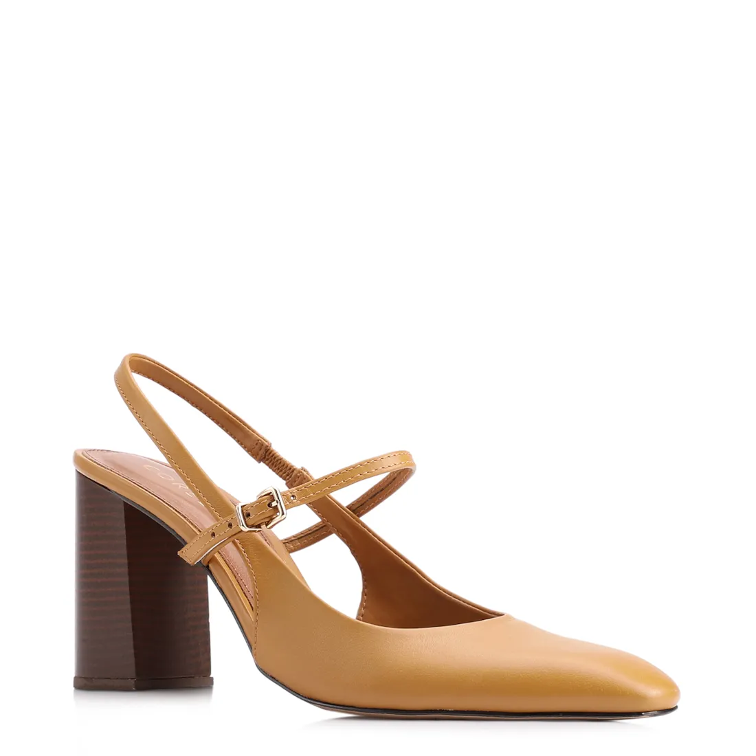 Scarpin Couro Amarelo