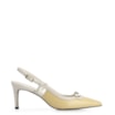 Scarpin Couro Amarelo/Off White - imagem 3