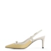 Scarpin Couro Amarelo/Off White - imagem 5