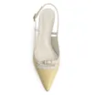 Scarpin Couro Amarelo/Off White - imagem 6