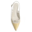 Scarpin Couro Amarelo/Off White - imagem 6