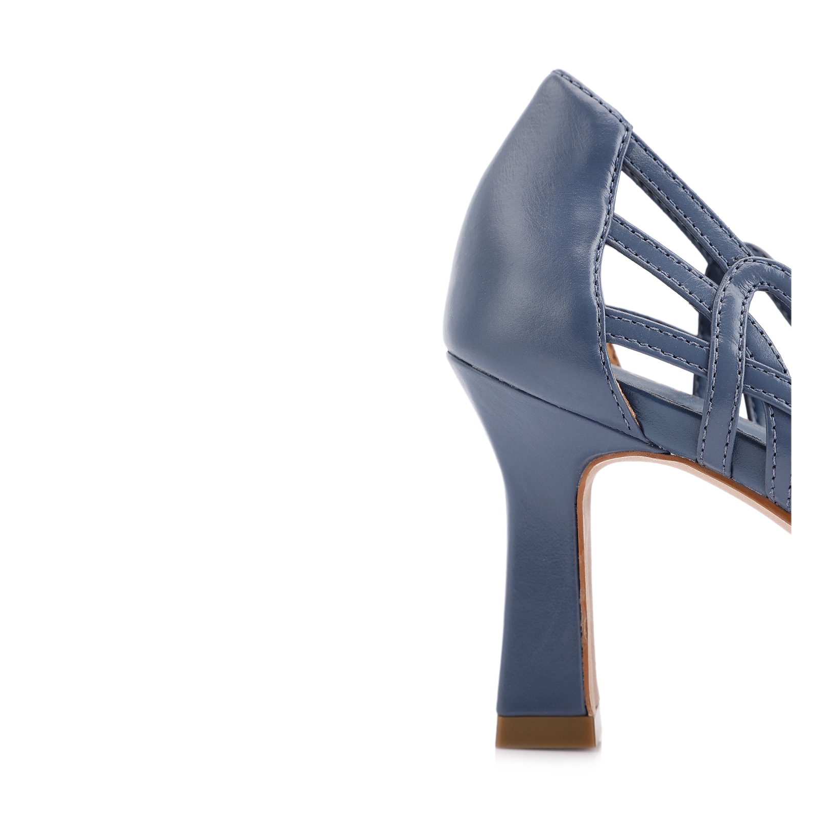 Scarpin Couro Azul