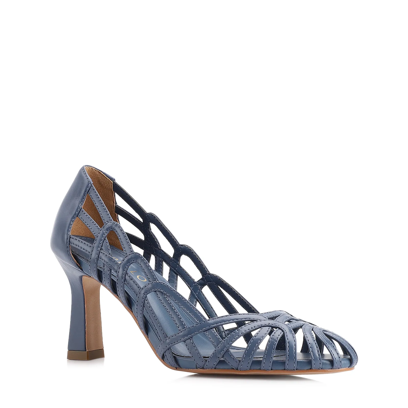 Scarpin Couro Azul