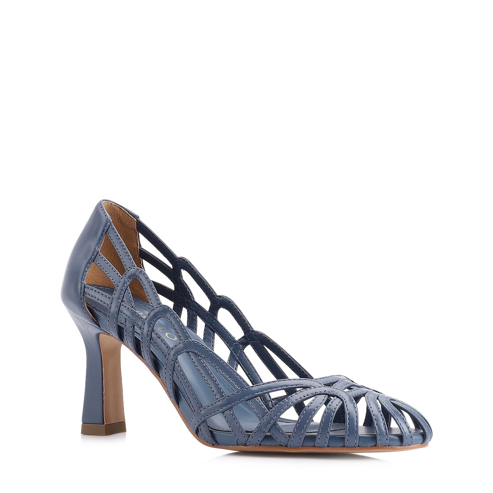 Scarpin Couro Azul