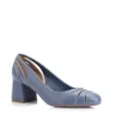 Scarpin Couro Azul - imagem 1