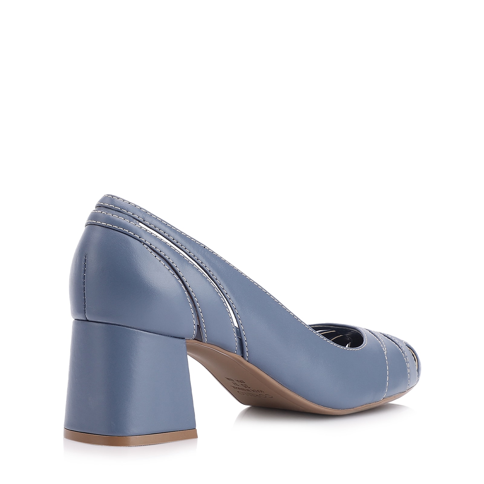Scarpin Couro Azul
