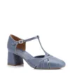 Scarpin Couro Azul - imagem 1