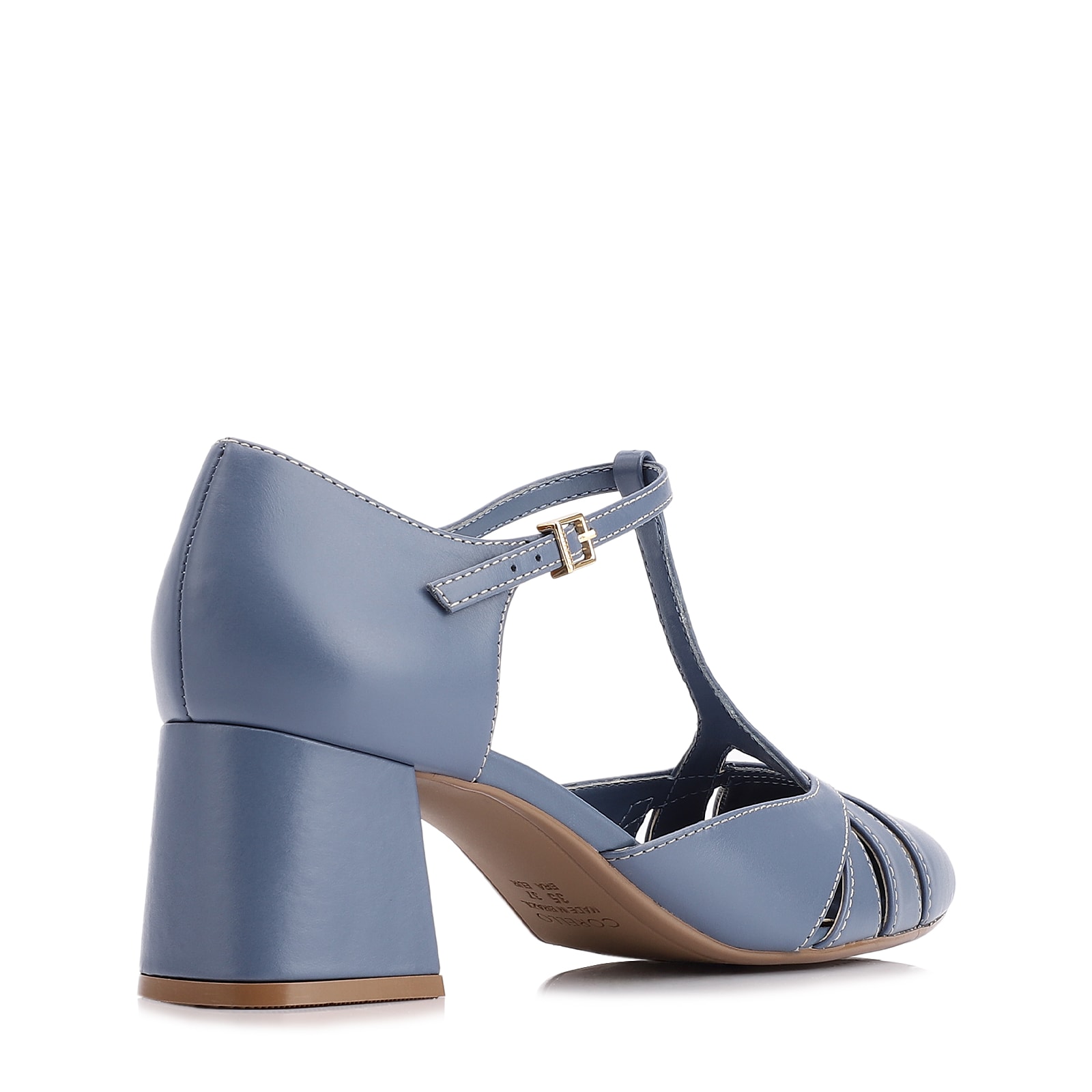 Scarpin Couro Azul