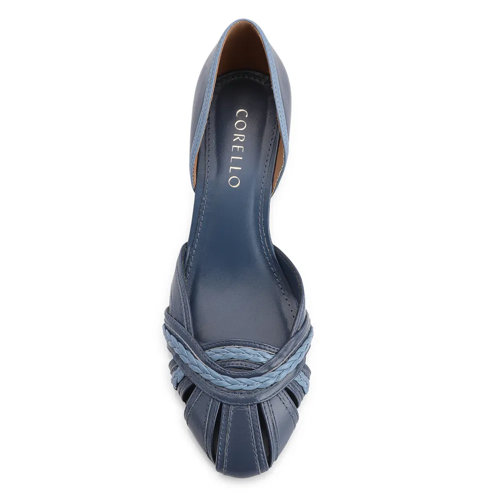 Scarpin Couro Azul - imagem 5