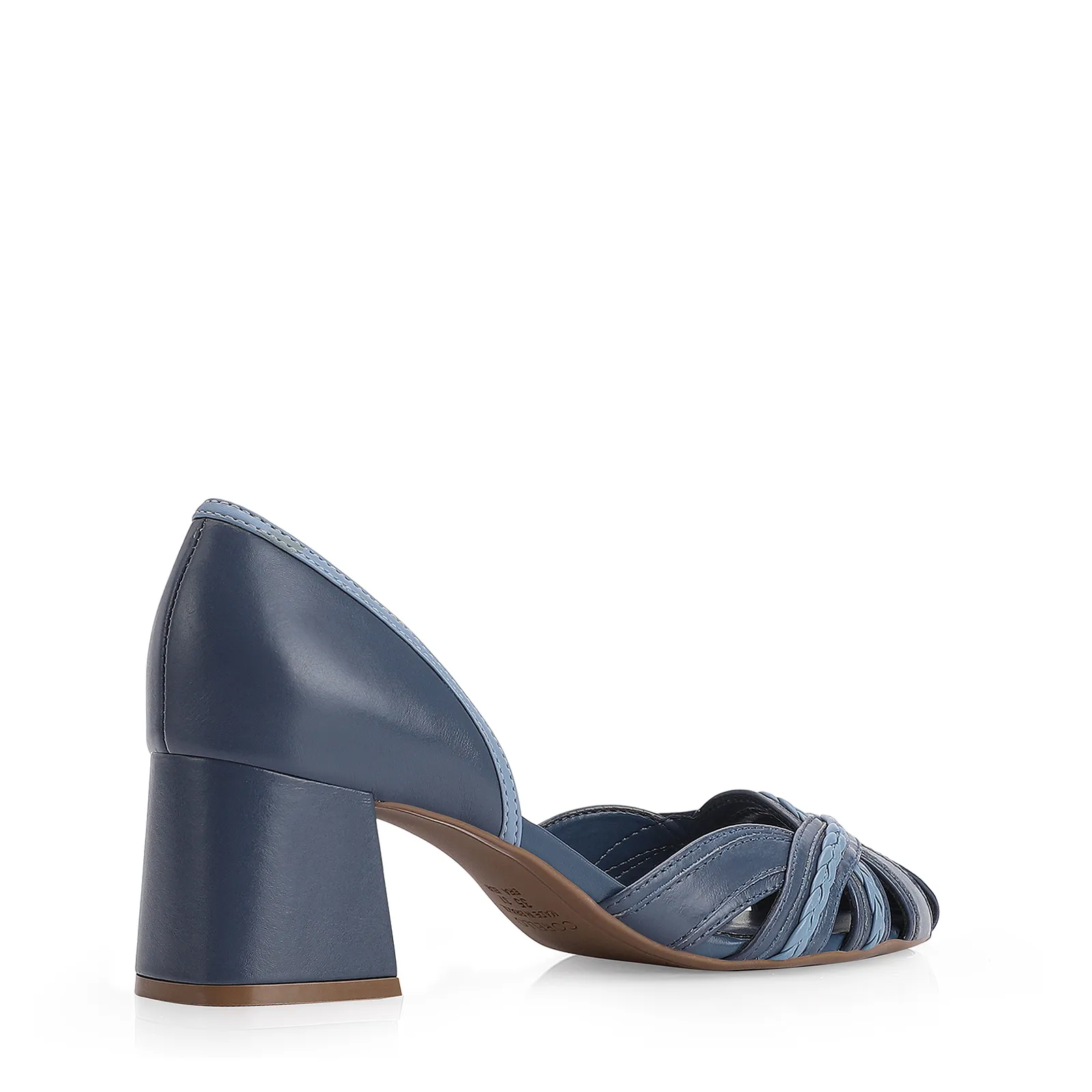 Scarpin Couro Azul